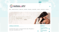 Desktop Screenshot of incthpv.org.br
