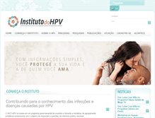 Tablet Screenshot of incthpv.org.br